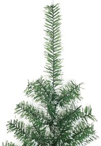 Árvore de Natal artificial c/ flocos de neve 210 cm verde