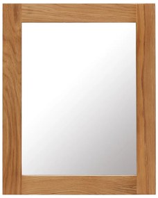 Espelho 40x50 cm madeira de carvalho maciça
