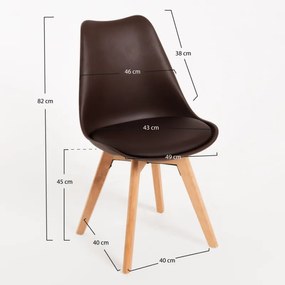 Cadeira Synk Basic - Marrom