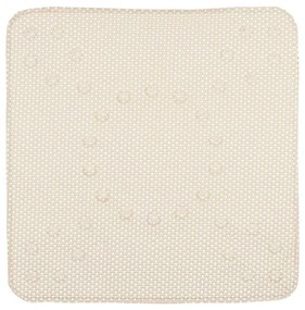 Tapete Antiderrapante para Duche Bege PVC 53 x 52,5 x 1 cm (6 Unidades)