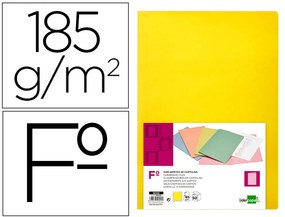 Classificador em Cartolina de 180 Grs, Folio, Amarelo Intenso