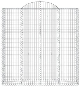 Cestos gabião arqueados 4pcs 200x50x200/220cm ferro galvanizado