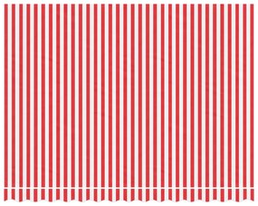 Tecido de substituição p/ toldo 3,5x2,5m riscas vermelho/branco