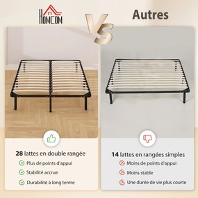 Estrutura de cama 140 x 190 cm (COLCHÃO NÃO INCLUIDO),  base de ripas e pés, espaço de arrumação por baixo, preta