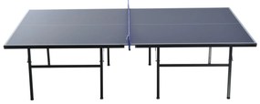 Mesa de Ping Pong Dobrável com Rede – Cor Azul – Aço e MDF – 152.5x274x76cm