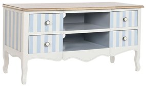 Móvel de Tv Dkd Home Decor Branco Azul Celeste (120 X 48 X 60 cm)