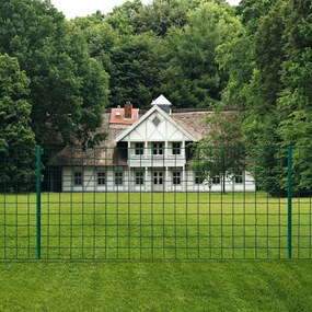 vidaXL Cerca 20x1 m aço verde