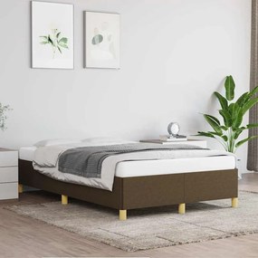 Estrutura de cama sem colchão 120x190cm castanho escuro
