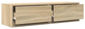 Estante de TV vidaXL Carvalho Sonoma 100x31x25,5 cm Madeira engenheira