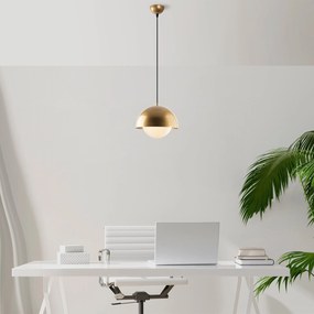 Candeeiro Suspenso Camgoz – Dourado – 30 x 30 x 108 cm