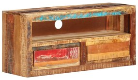vidaXL Móvel de TV 88x30x40 cm madeira recuperada maciça