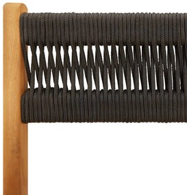 3 pcs conjunto de bistrô polipropileno/madeira maciça preto