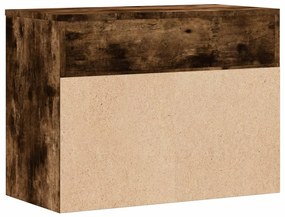 Banco sapateira 60x30x45cm derivados de madeira carvalho fumado
