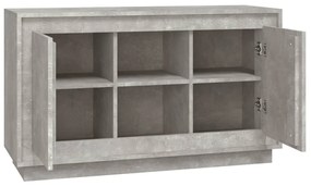 Aparador 102x35x60 cm derivados de madeira cinzento cimento