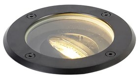 LED Foco de chão exterior inteligente preto ajustável com Wi-Fi GU10 - Delux Moderno