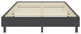 Cama boxspring 120x200 cm tecido cinzento