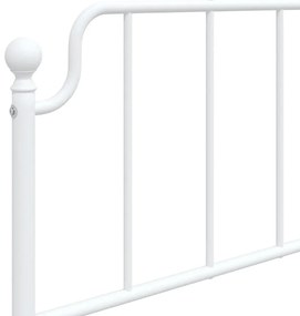 Cabeceira de cama 100 cm metal branco