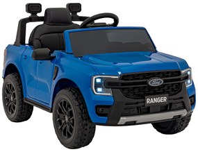 Carro elétrico para Crianças 12V Ford Ranger LIFT Assento de couro, Rodas de EVA Azul