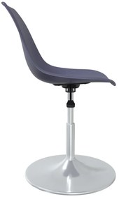 Cadeiras de jantar giratórias 4 pcs PP lilás