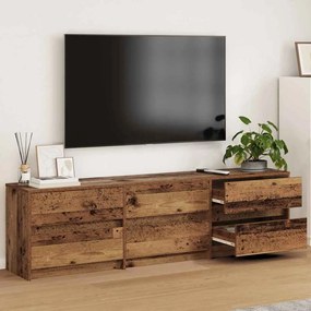 vidaXL Gabinete para TV Castanho 180 x 34 x 50 cm