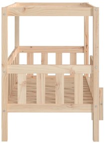 Cama para cães 95,5x73,5x90 cm madeira de pinho maciça