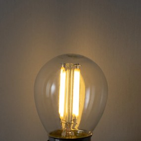 Conjunto de 5 E27 3-staps dimbaar LED lamp P45 helder glas 5W 470 lm 2700K