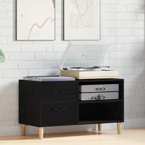 Armário de Registro vidaXL Carvalho Preto 84,5x38x48 cm Madeira de Eng
