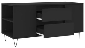 Mesa de centro 102x44,5x50 cm derivados de madeira preto