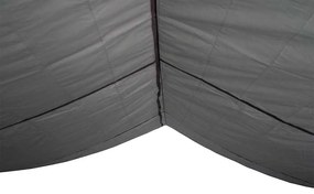 Lona de campismo 420x440 cm impermeável cinzento e laranja