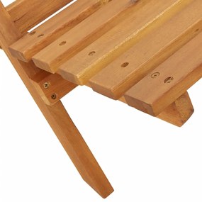 Cadeiras de jardim dobráveis 4 pcs tecido e madeira maciça bege