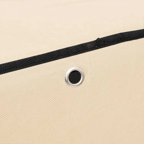 Sapateira 60x30x166 cm tecido cor creme