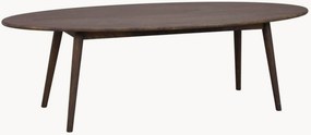Mesa de centro oval em madeira de carvalho Tompkins