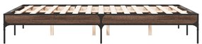 Estrutura de cama 120x190cm derivados madeira/metal