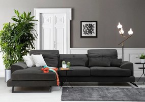 Sofá de Canto Frido – Antracite – 304 cm x 190 cm