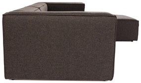 Sofá de Canto Fora – Castanho Escuro – 296 cm x 66 cm x 185 cm