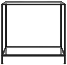 Mesa consola 80x35x75 cm vidro temperado transparente
