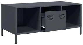 Mesa de centro 101,5x50x43,5 cm aço laminado a frio antracite