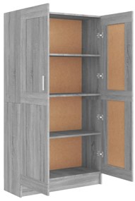 Estante 82,5x30,5x150 cm derivados de madeira cinzento sonoma