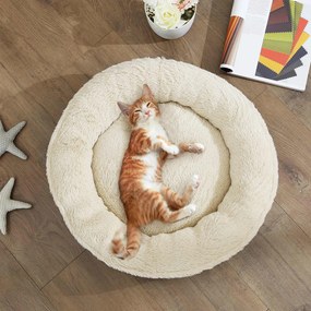 Cama para cães em forma de donut, Ø 55 cm cinzento escuro