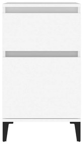 Mesas de cabeceira 2 pcs 40x35x70 cm branco