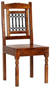 Conjunto de mesa de jantar 5 pcs madeira de acácia maciça