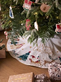 Saia para árvore de Natal, Quebra-Nozes branco