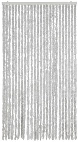 Cortina anti-insetos 100x230 cm chenille cinzento