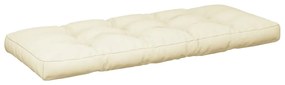 Almofadões de paletes 2 pcs tecido creme