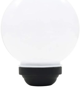 Candeeiro solar de exterior LED 4 pcs esférico 15 cm RGB