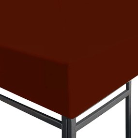 Cobertura de gazebo 310 g/m² 3x3 m terracota