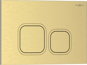 Mexen Tex 03 botão de descarga, dourado escovado - 6103-11