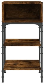 Mesas cabeceira 2pcs 35x34,5x70cm deriv.madeira carvalho fumado