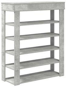 Sapateira betão carvalho 80x30x98 cm madeira trabalhada