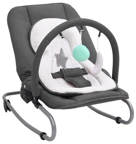 10254 vidaXL Baloiço de bebé aço antracite